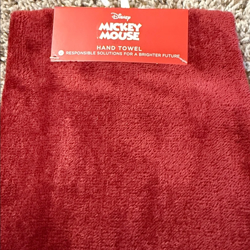 St. Nicholas Square Disney Mickey Mouse Set Of 2 Christmas Hand Towels